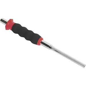 Premium 8mm Sheathed Parallel Pin Punch with Foam Grip - Chrome Molybdenum Steel Tool