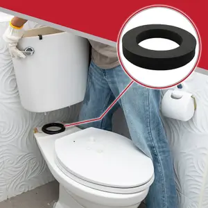 SPARES2GO Toilet Cistern Seal Kit 100mm M6 Bolt Through 1.5" Rubber Dome 2" Foam Washer Set