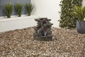 Altico Coniston Mains Plugin Powered Water Feature with Protective Cover