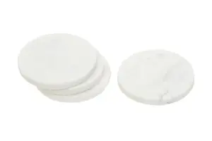 Maison by Premier Marmore Set Of Four White Marble Round Coasters