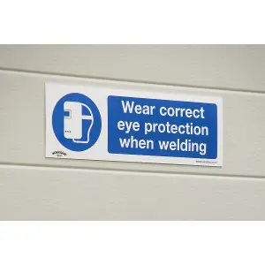 Sealey Mandatory Safe Sign Eye Protection When Welding Pack of 10 Pcs SS54P10