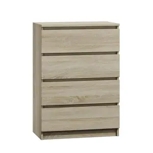 Tonya 4 Drawer 70Cm W Chest Of Drawers Sonoma Oak