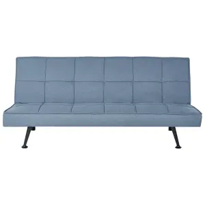 Beliani Retro Sofa Bed HASLE Blue