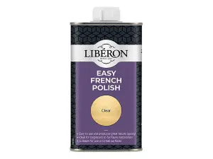 Liberon Easy French Polish Clear 250ml - Ideal for Furniture Restoration and Wood Finishing