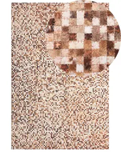 Cowhide Area Rug Brown 160 x 230 cm TORUL