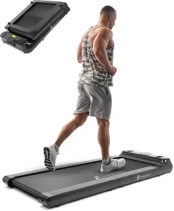 Strongology Home & Office Ultra Quiet Adjustable Speed COMPATTO FOLDABLE Treadmill with LED Display - Fully Assembled