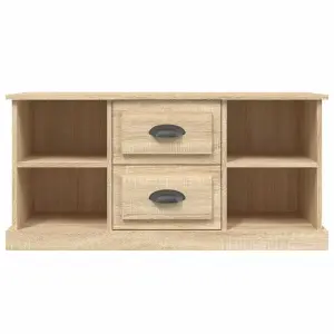 Berkfield TV Cabinet Sonoma Oak 99.5x35.5x48 cm Engineered Wood