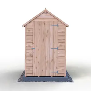 Shire Overlap 6x4 Single Door Windowless Value Garden Shed