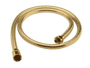 1.5m Shower Hose Flex - Brushed Brass