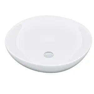 Nes Home 410mm Large Round Cloakroom Stand Alone Counter Top Basin Sink Bowl