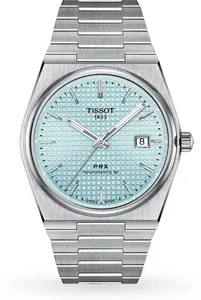 Tissot T-Classic PRX Powermatic 80 40mm Mens Watch Light Blue T1374071135100 40mm - Tissot Watches