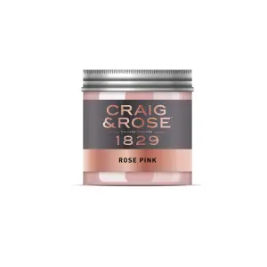 Craig & Rose 1829 Rose Pink Chalky Emulsion paint, 50ml