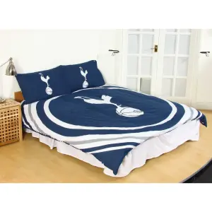 Tottenham Hotspur FC Pulse Duvet Cover Set Navy/White (Double)