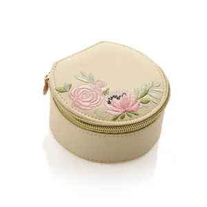 Sophia Embroidered Jewellery Box