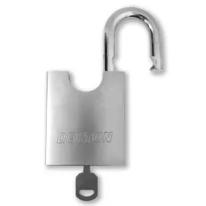 Dekton 60mm Closed Shackle Padlock Hardened Steel, 3 Keys