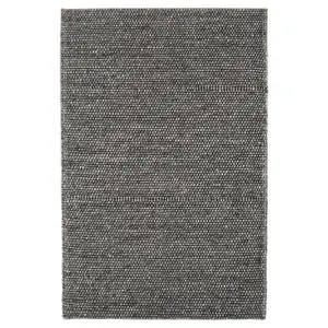 Charcoal Modern Plain Luxurious Easy to Clean Handmade Rug For Bedroom LivingRoom and Dining Room -200cm X 300cm