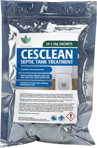 Cesclean - Bacterial Septic Tank Treatment - 24 x 20g - 24 Month Supply