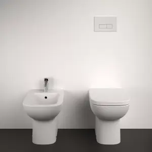 Ideal Standard i.life A White Back to wall Floor-mounted T472001 Bidet