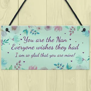 Best Nan Gift Hanging Plaque Nan Birthday Christmas Gift For Her From Grandchildren