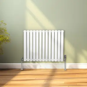 Oval Radiator - 600 x 780mm - White