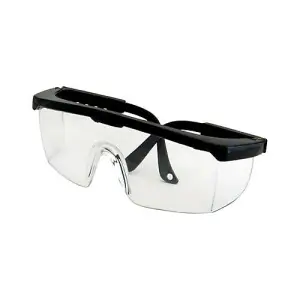 Wrap Around Safety Glasses Adjustable Side Arms Protective Eyewear