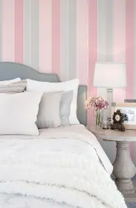 Galerie Smart Stripes 3 Pink Wide Stripe Smooth Wallpaper