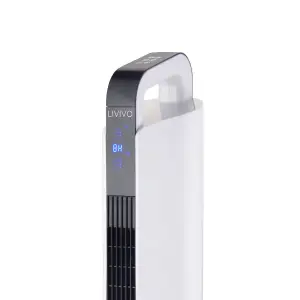 LIVIVO 35" Digital Tower Fan with a Remote Control - White