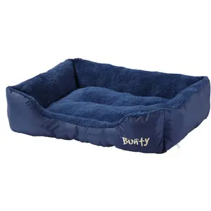 Bacup Polyester Pet Bed Blue / XXLarge (105 cm L x 80 cm W)