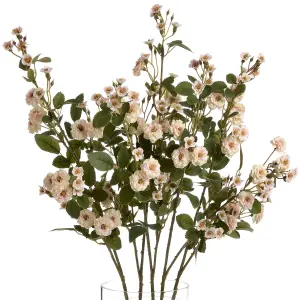 UK Homeliving Cream Wild Meadow Rose