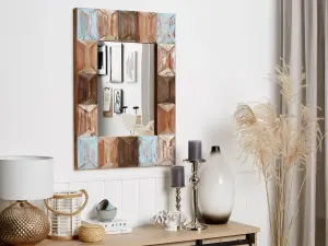 Wall Mirror HIZOTE Wood Dark Wood