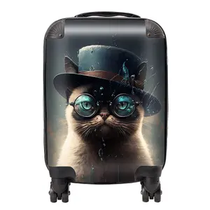 Siamese Cat Splashart Suitcase - Mini Cabin