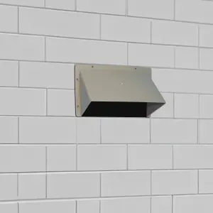 HomeSmart Cream Cowl Air Vent Cover 9"x6" - UV Stable, Weather Protection Vent Cover for Air Bricks