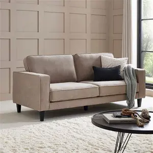 DUSK Soho 3 Seater Sofa - Sand - Matte Velvet