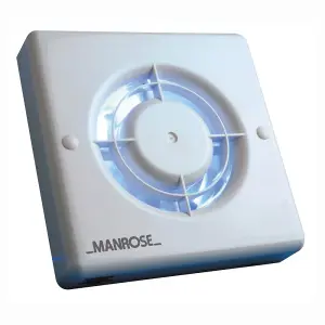 Manrose XF100P 100mm/4inch. Extractor Fan with Pull Cord