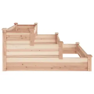 Berkfield Garden Raised Bed 120x120x56 cm Solid Wood Fir