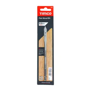 Timco - Flat Wood Bit (Size 8.0 x 152 - 1 Each)