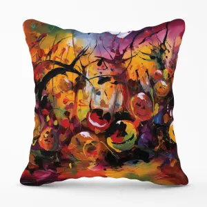 Abstract Halloween Painting Cushions 60cm x 60cm