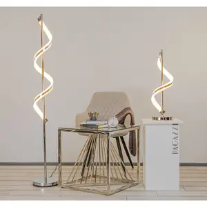 Indie 160cm LED Polished Chrome Floor Lamp