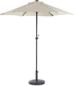 Shatchi  12Kg Concrete Round Parasol Base Black Heavy Duty Weight Stand