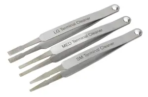 Sealey Terminal Cleaner Set 3pc - Diamond Grip VS9202