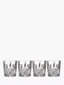 Waterford Crystal Marquis Markham Double Old Fashioned Glass Tumbler, Set Of 4, 310Ml, Clear