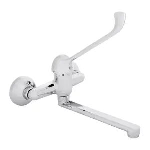 Invena Bath Filler Mixer Tap With Extended Easy Lever Swivel Spout, Disabled, Mobility