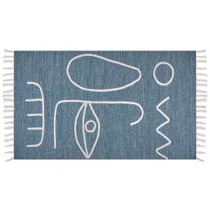 Outdoor Area Rug 80 x 150 cm Blue YAVU