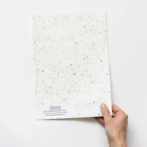 d-c-fix White Granite Quartz Matt Self Adhesive Vinyl Wrap Film for Kitchen Doors and Worktops A4 Sample 297mm(L) 210mm(W)