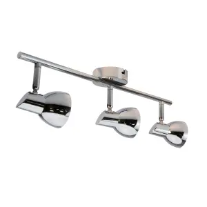 Apollo 3 X 4W Led Chrome spotlight