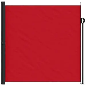 Berkfield Retractable Side Awning Red 200x600 cm