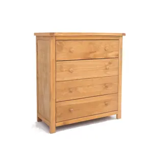 Lugo 4 Drawer Chest of Drawers Wood Knob