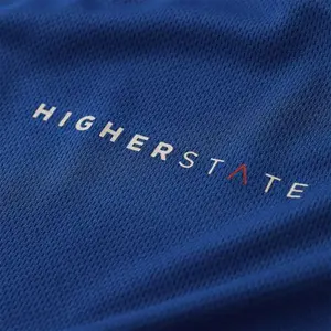 Higher State - Crew Neck Long Sleeve Running Top 2.0 | Blue - UK Small