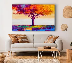 The Orange Tree Paradise Canvas Print Wall Art - Medium 20 x 32 Inches