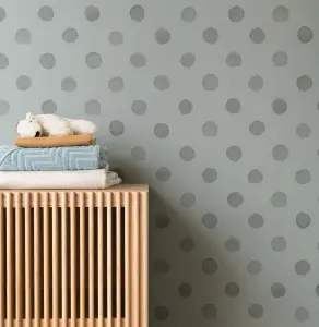 Rasch Bambino Soft Spot Grey Wallpaper